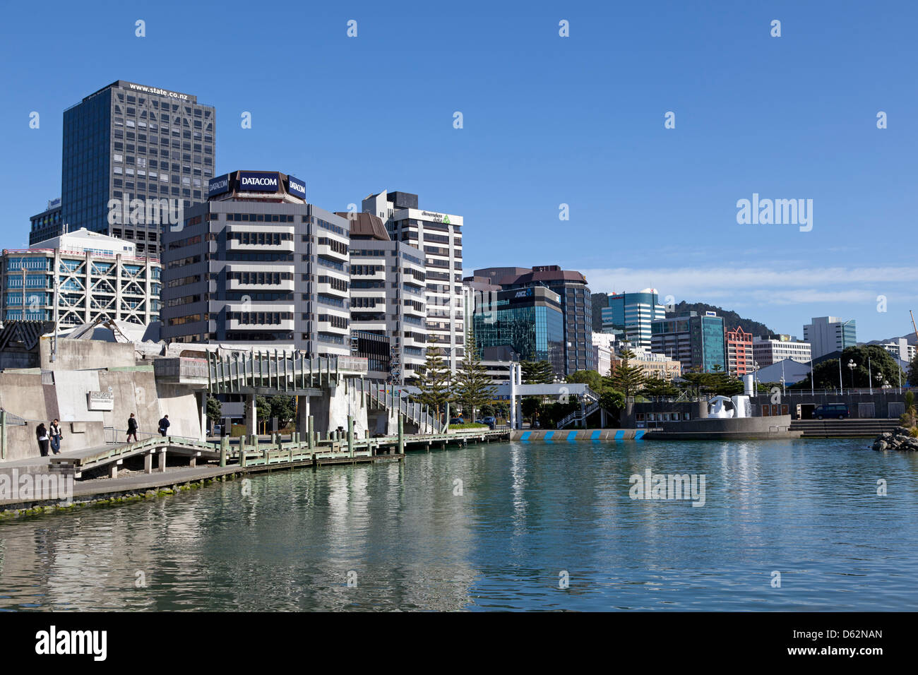 Der Harbourfront Wellington, Neuseeland Stockfoto