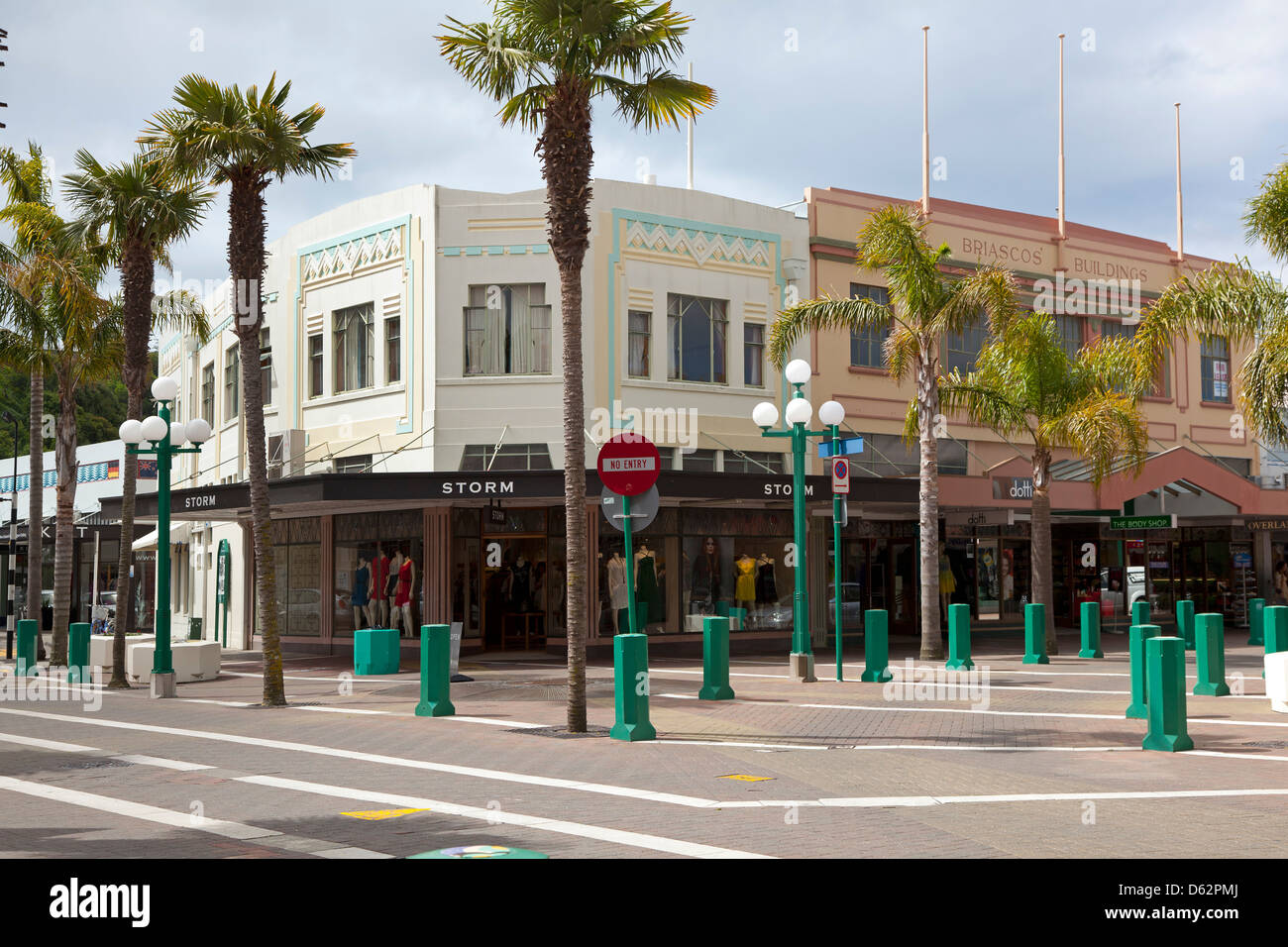 Art Deco Gebäude in Napier, Neuseeland Stockfoto