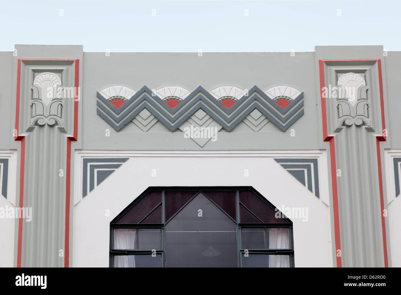 Art Deco Gebäude in Napier, Neuseeland Stockfoto