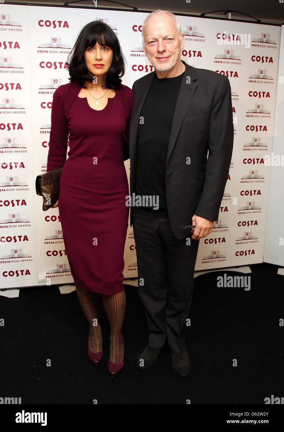 Dave Gilmour und Frau Polly Samson Costa Book Award 2012 London, England - 24.01.12 Stockfoto