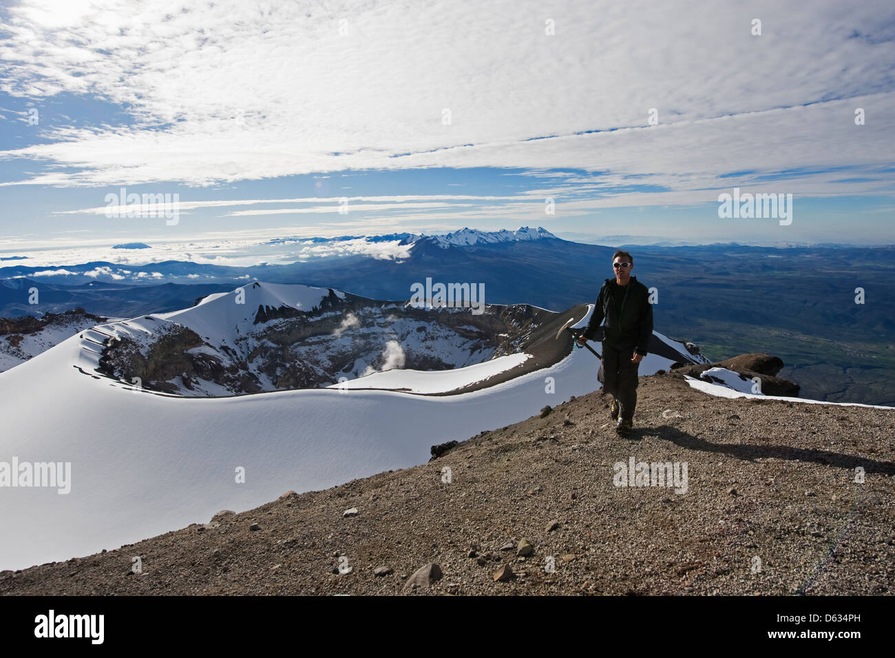 Gipfel des Vulkans El Misti, 5822m, Arequipa, Peru Südamerika (MR) Stockfoto