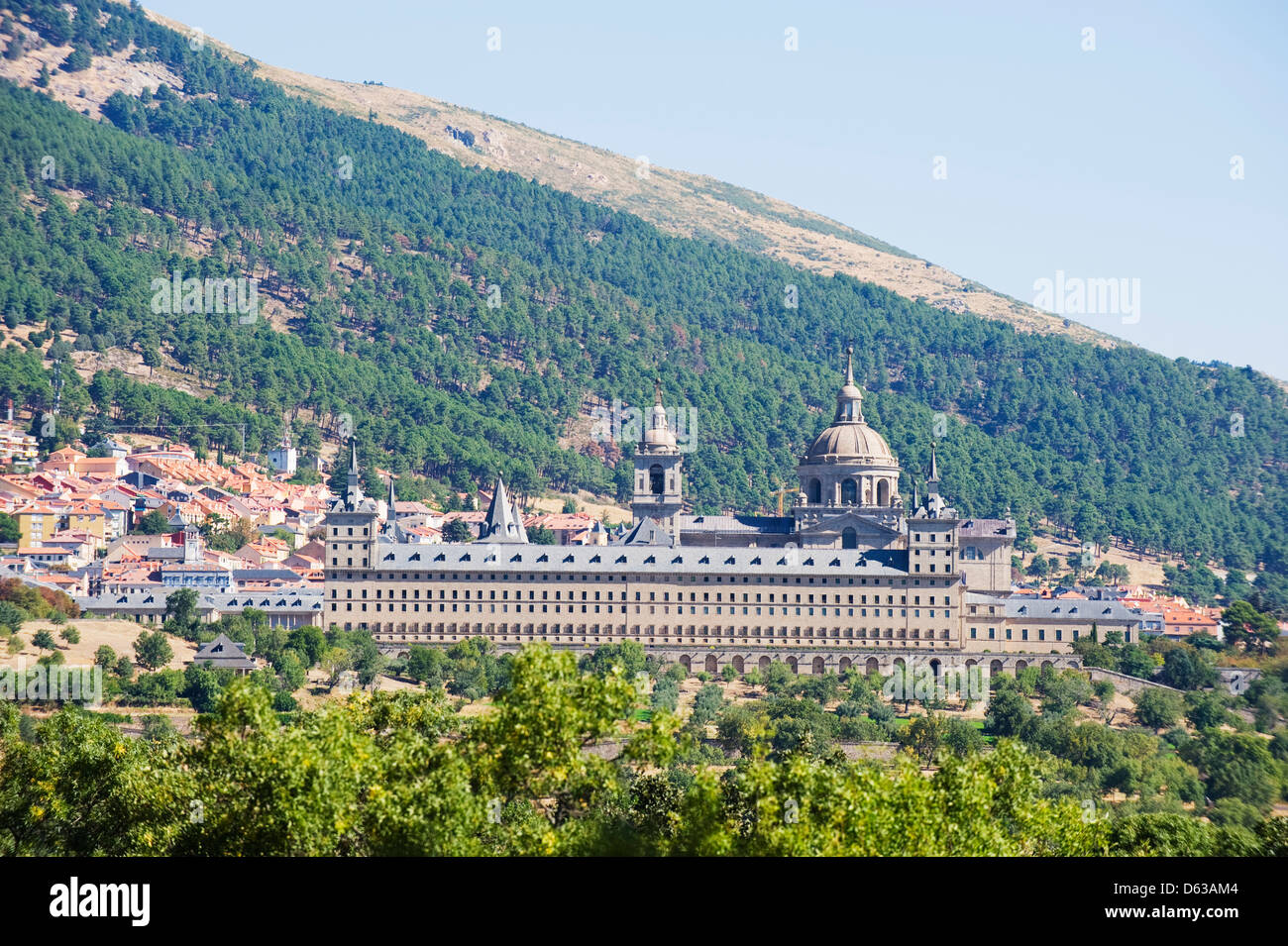 San Lorenzo de El Escorial Mausoleum der spanischen Monarchen, Palast und Klosteranlage El Escorial, Madrid, Spanien, Europa Stockfoto