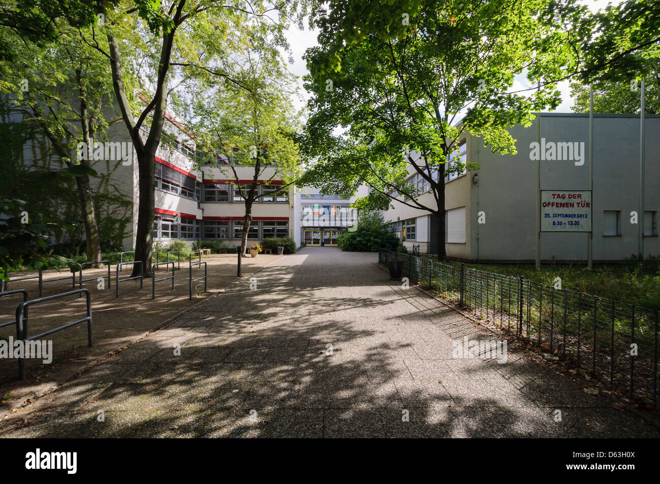 Grundschule Vorgarten in Berlin, Deutschland. Stockfoto