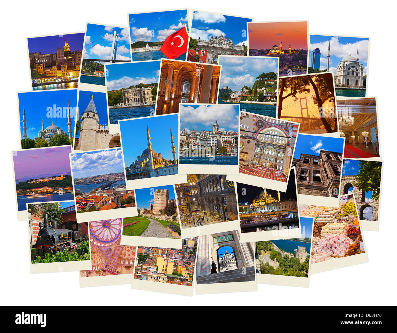 Stapel von Istanbul Türkei Reisebilder Stockfoto