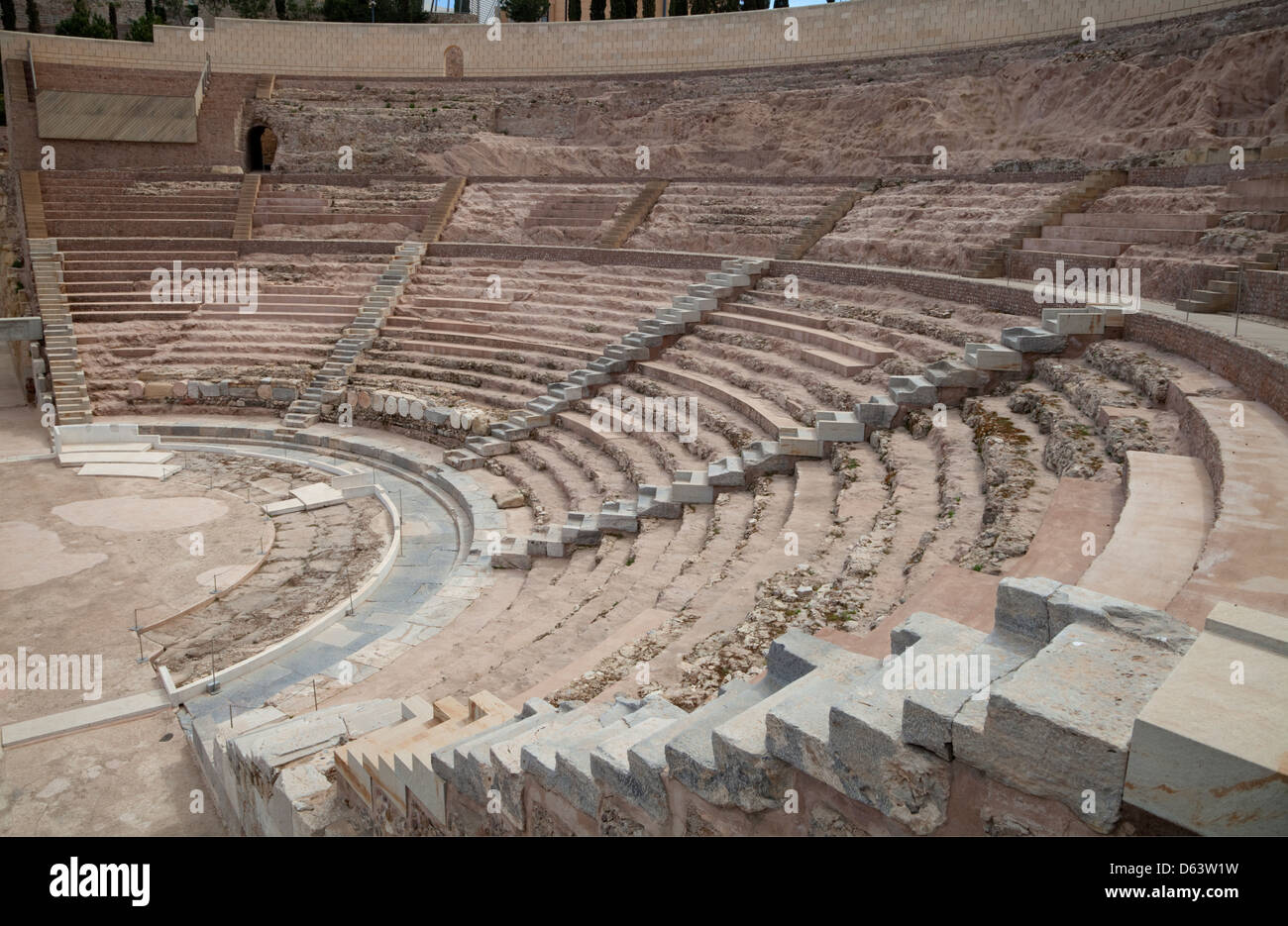 Teatro Romano, Cartagena, Spanien Stockfoto