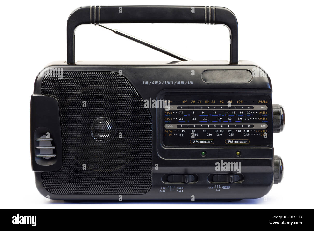 Radio aus den neunziger Jahren Stockfoto
