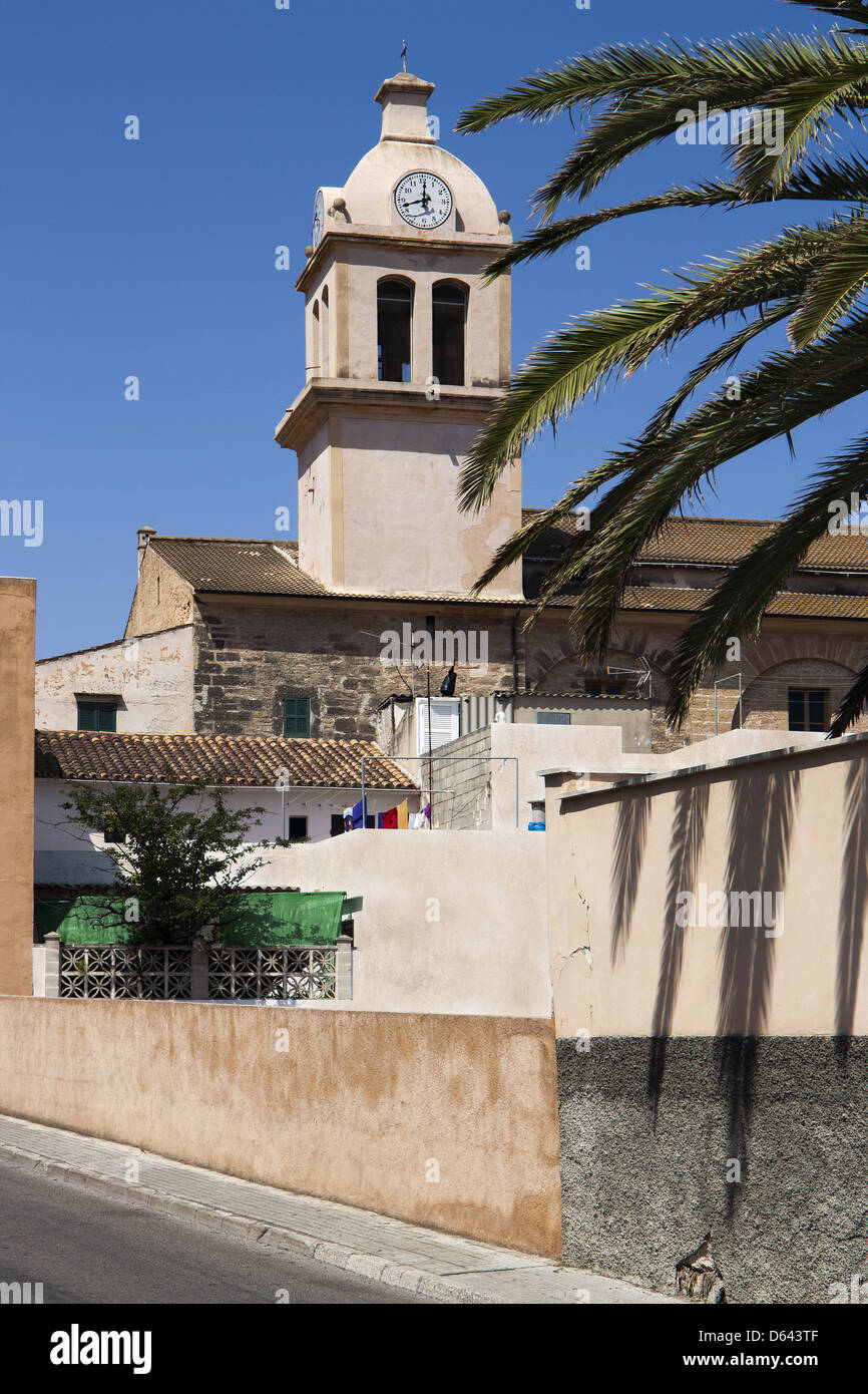 Chirch in Capdepera Mallorca Stockfoto