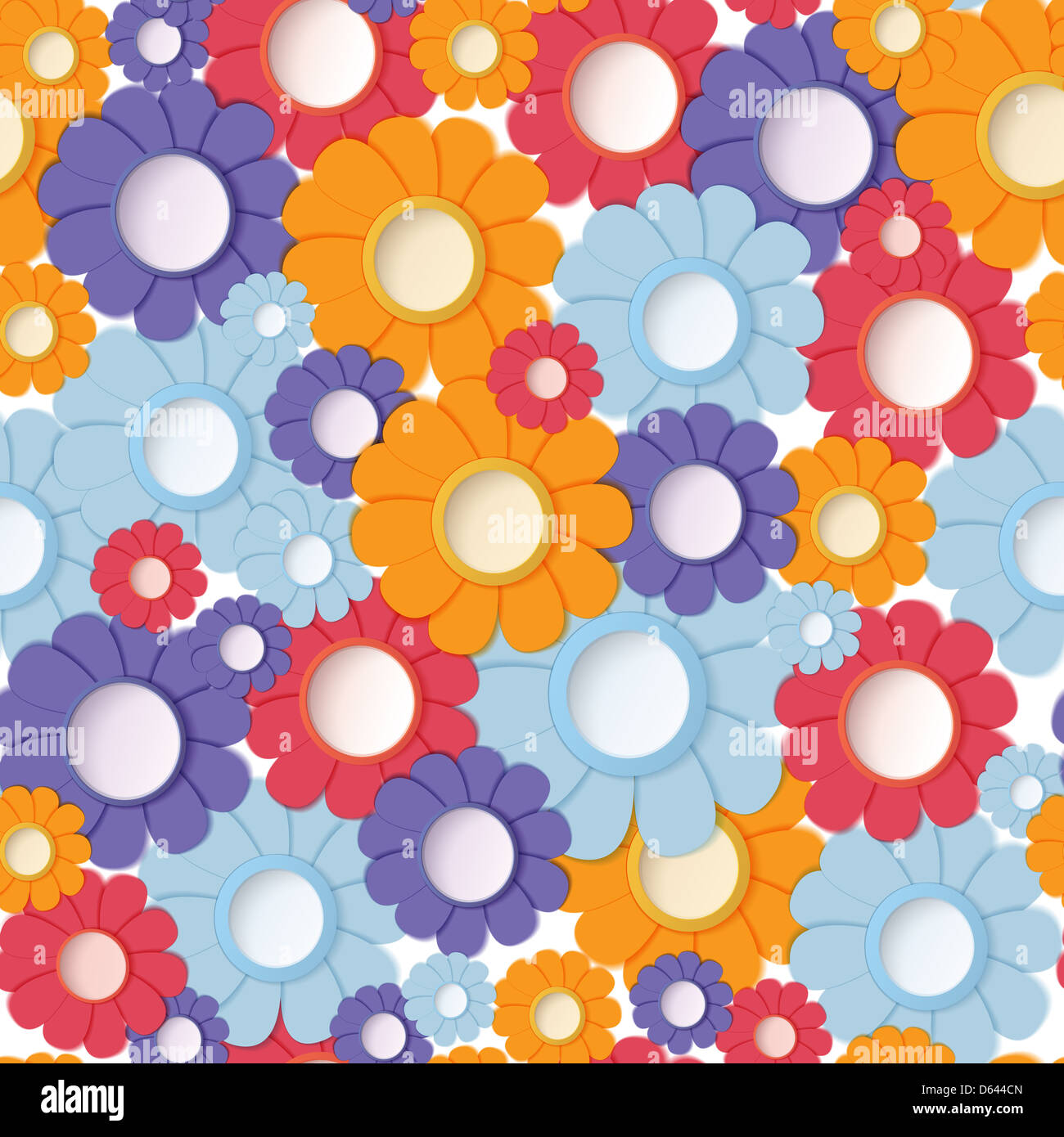 Nahtlose Hintergrund Blumen Stockfoto