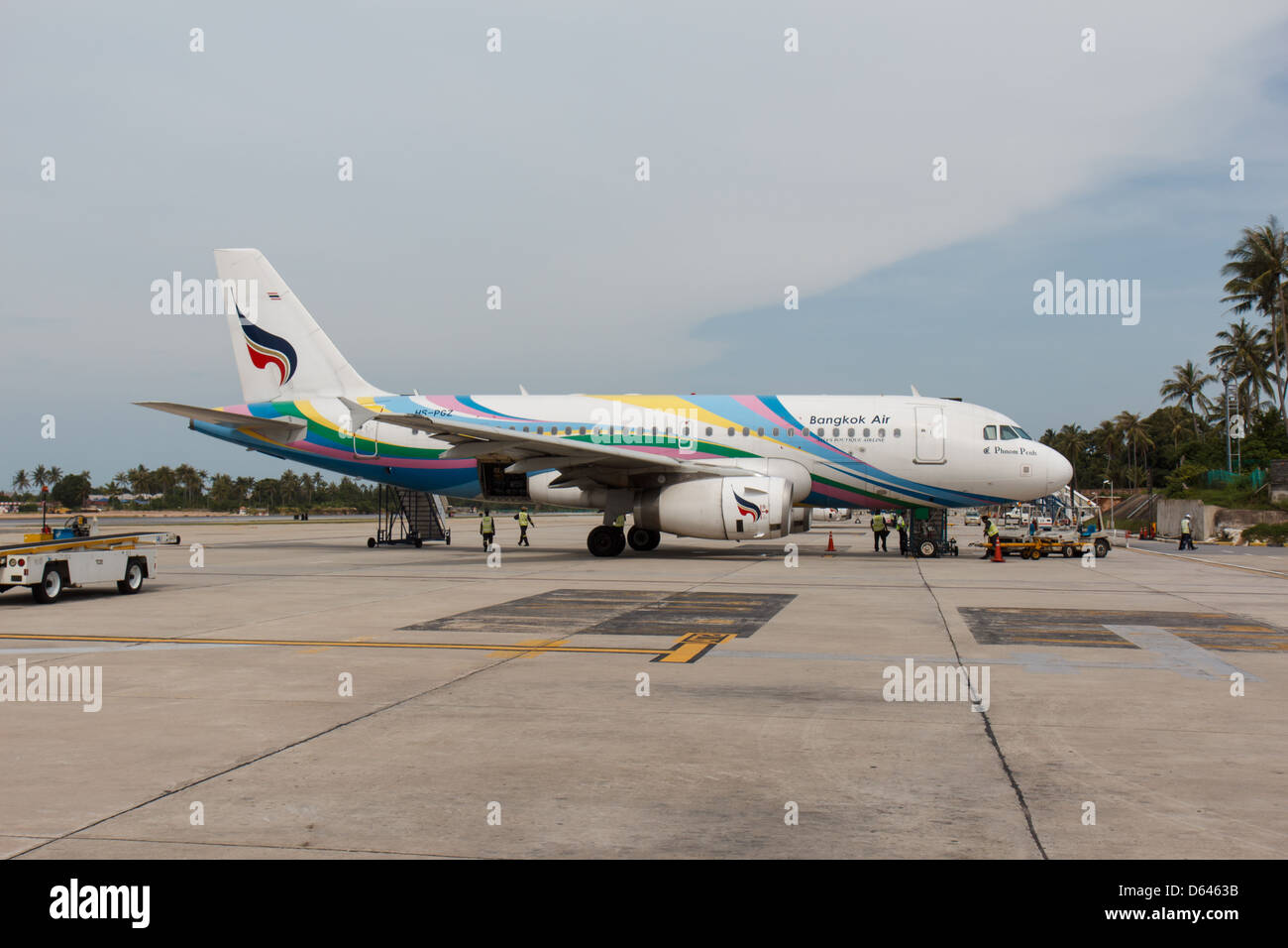 Bangkok Airways Flugzeuge Stockfoto