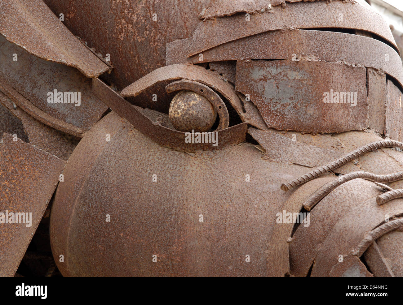 Skulptur eines Elefanten in Kuba, aus Altmetall hergestellt Stockfoto