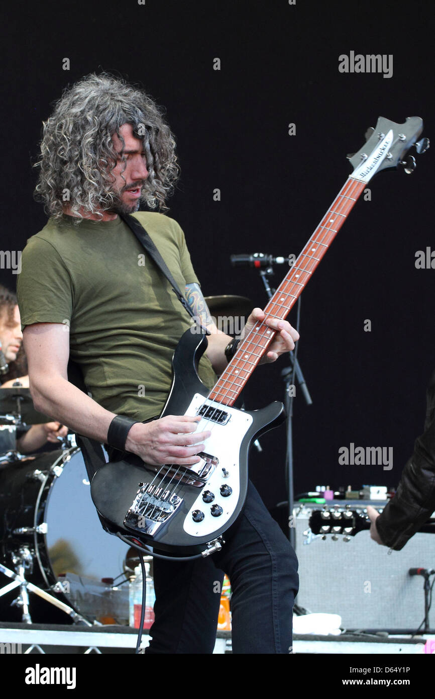 Jim Baglino von Monster Magnet Höchstleistungen Soundwave Festival 2011 in Bonython Park Adelaide, Australien - 06.03.11 Stockfoto