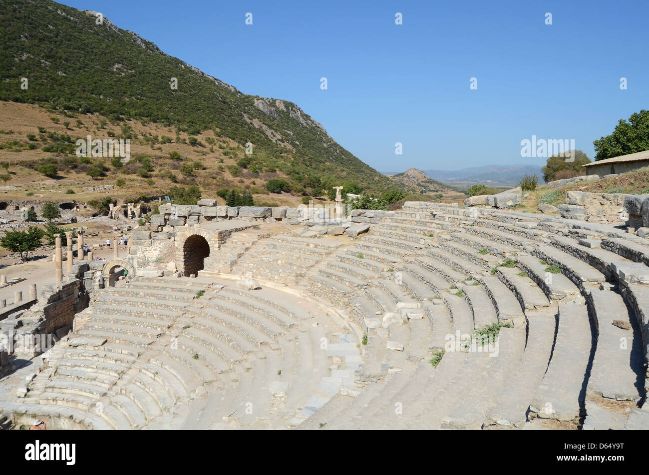 Römisches Theater in legendären Ephesus Stockfoto