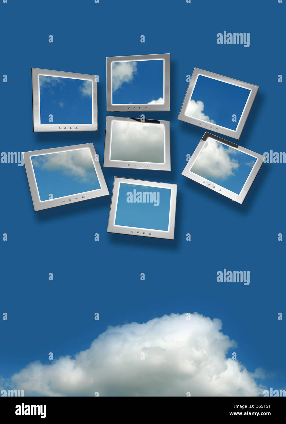 Cloud-computing, konzeptuellen Kunstwerk Stockfoto