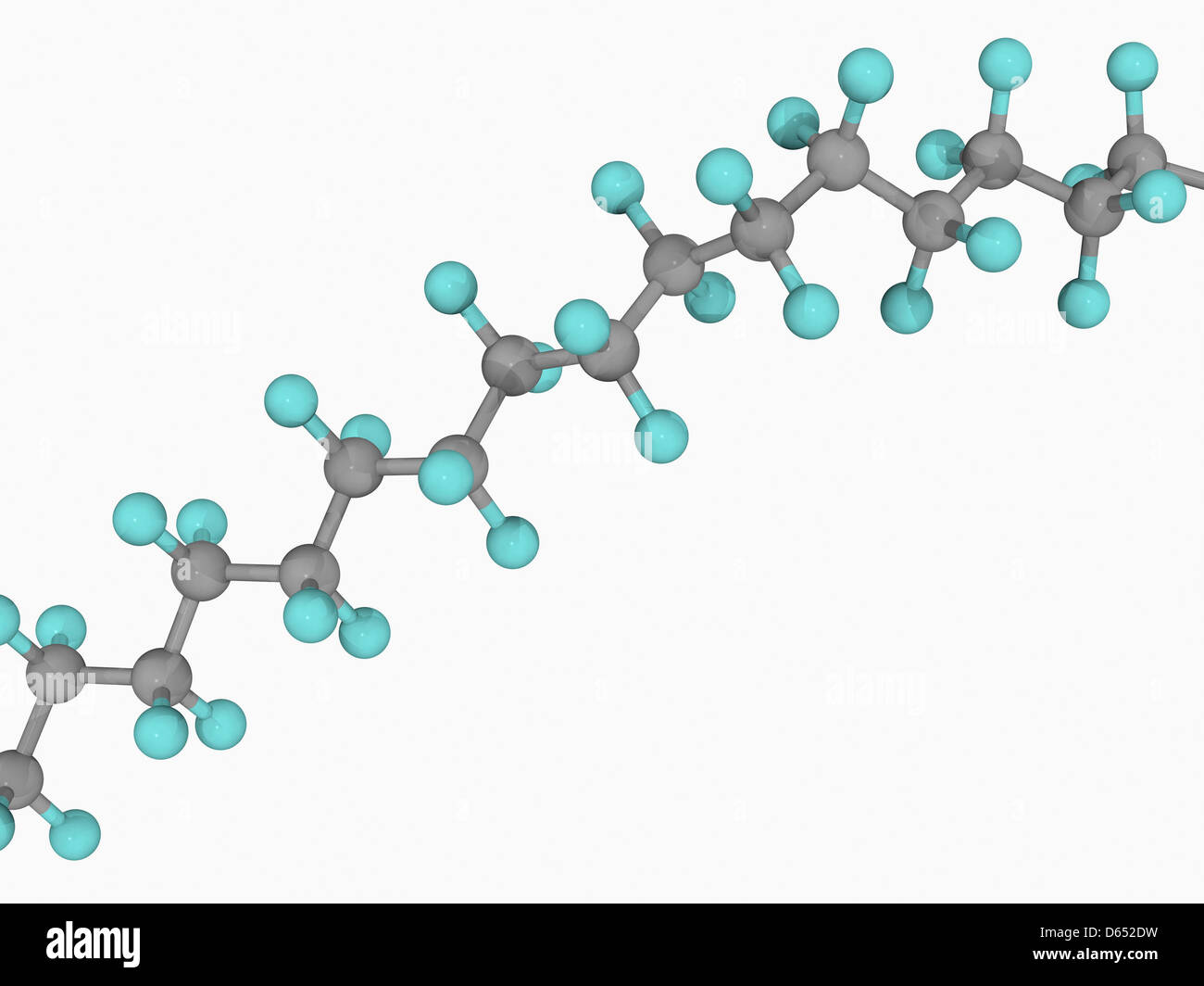 Polytetrafluorethylen PTFE Molekül Stockfoto