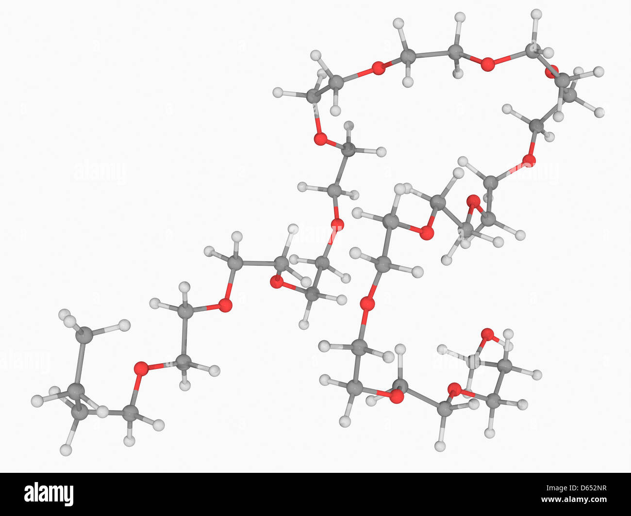 PPG-14 Butyl Ether Molekül Stockfoto