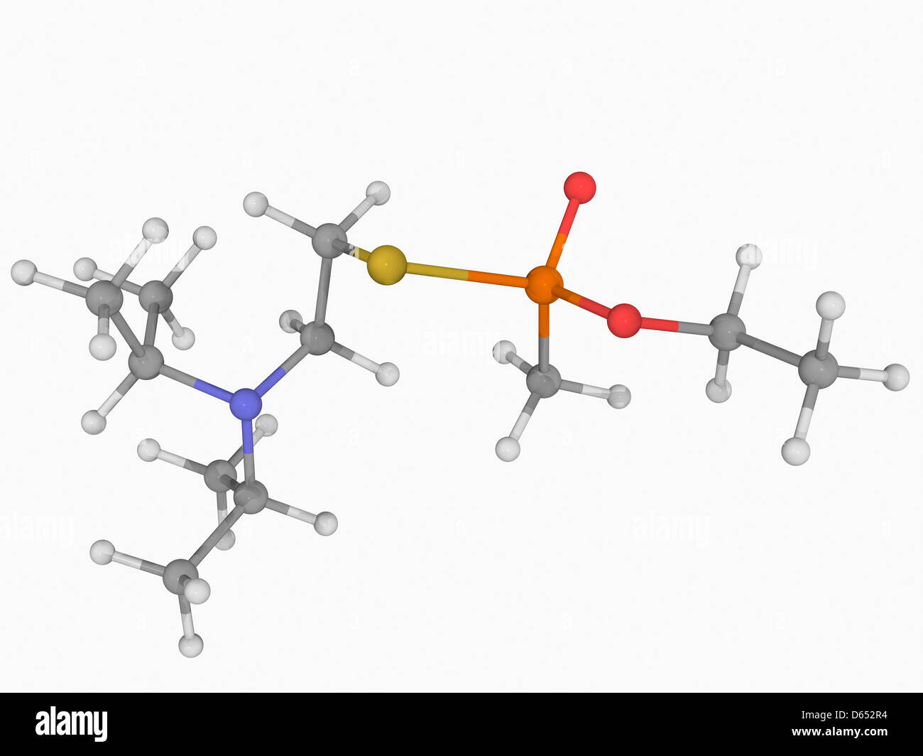 VX Nerve Agent Molekül Stockfoto VX Nerve Agent Molekül Stockfoto