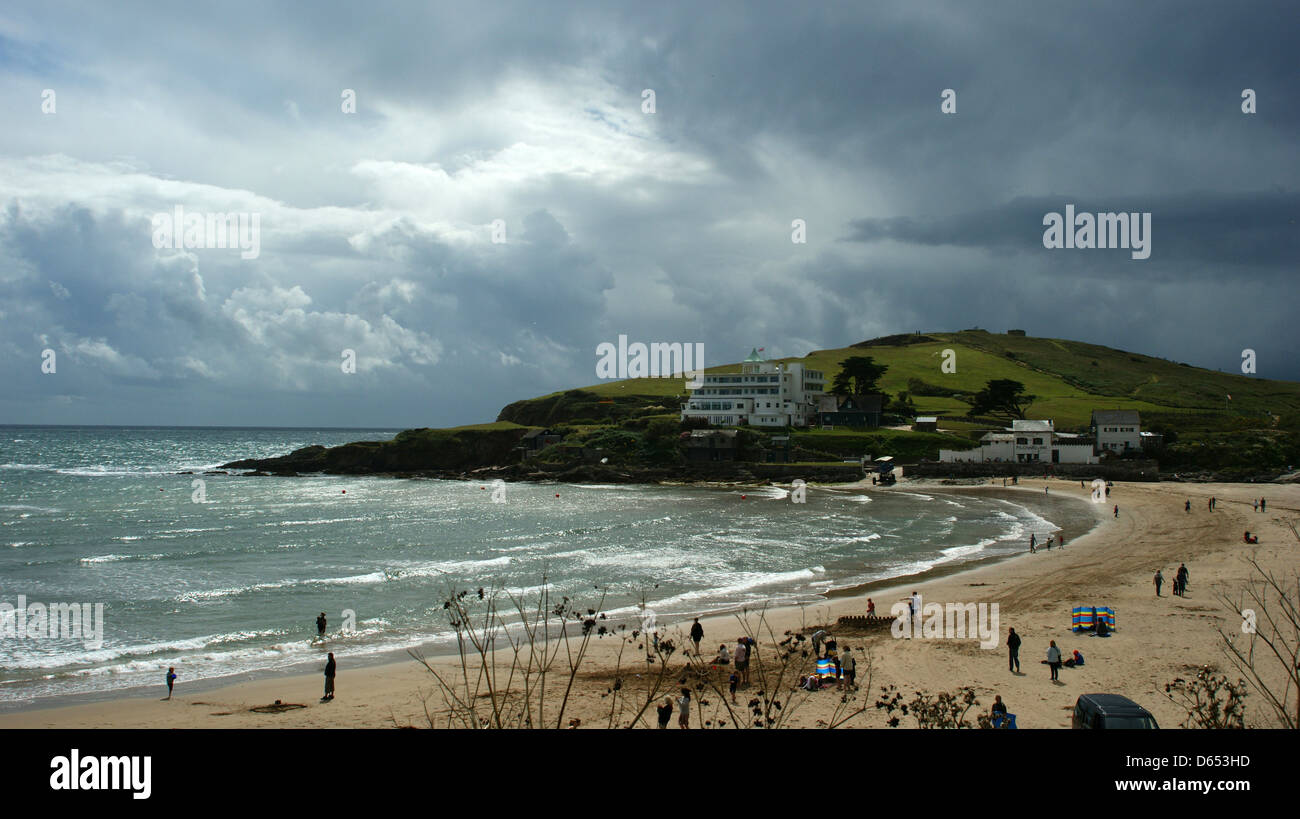 Insel Hotel Menschen Strand Autos bauen "Wellenlinien" Himmel Stockfoto