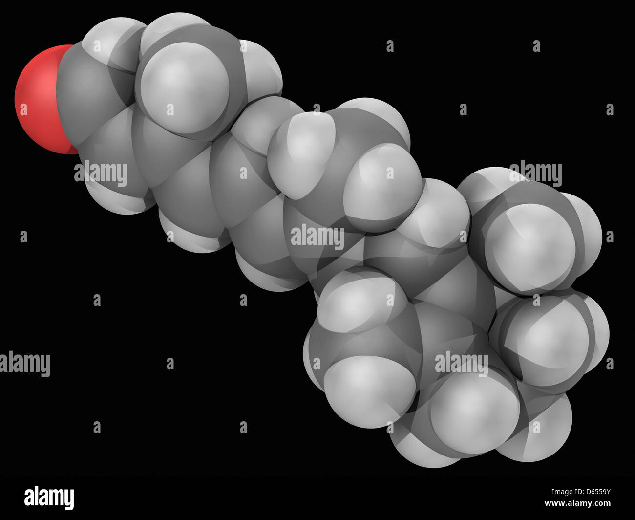Netzhaut Vitamin-A-Molekül Stockfoto
