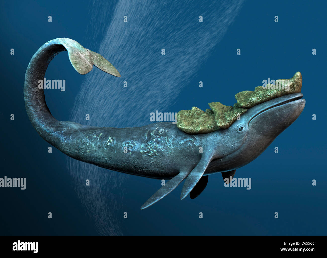 Seeungeheuer Leviathan, artwork Stockfoto