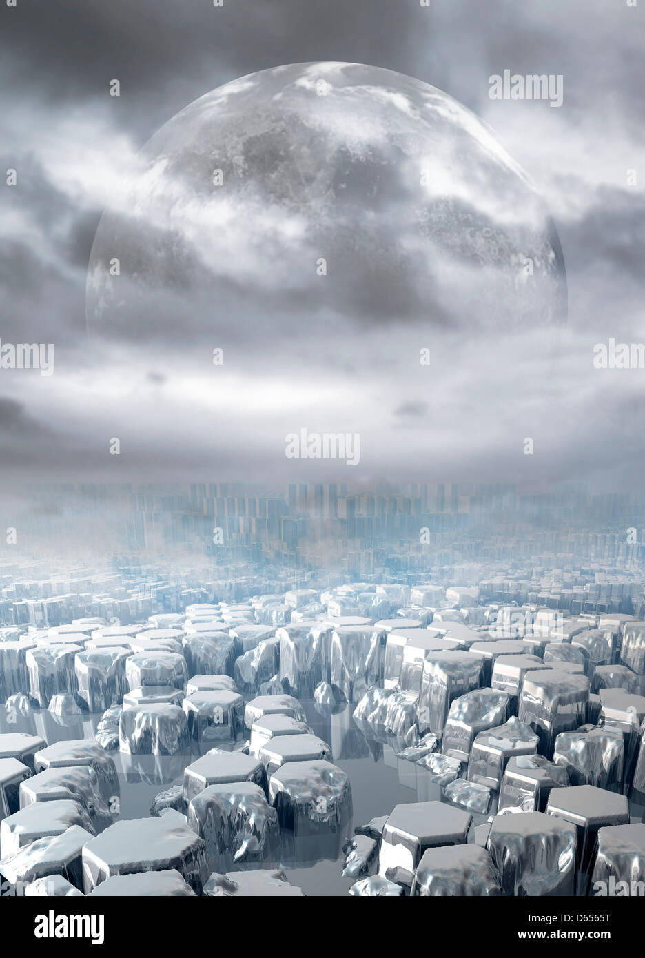 Fremden Planeten, artwork Stockfoto