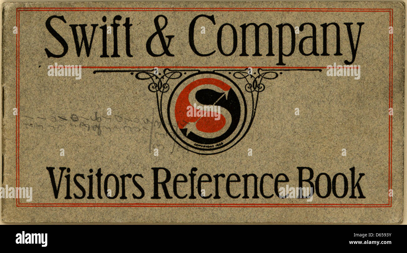 SWIFT & Firma Gästebuch Stockfoto