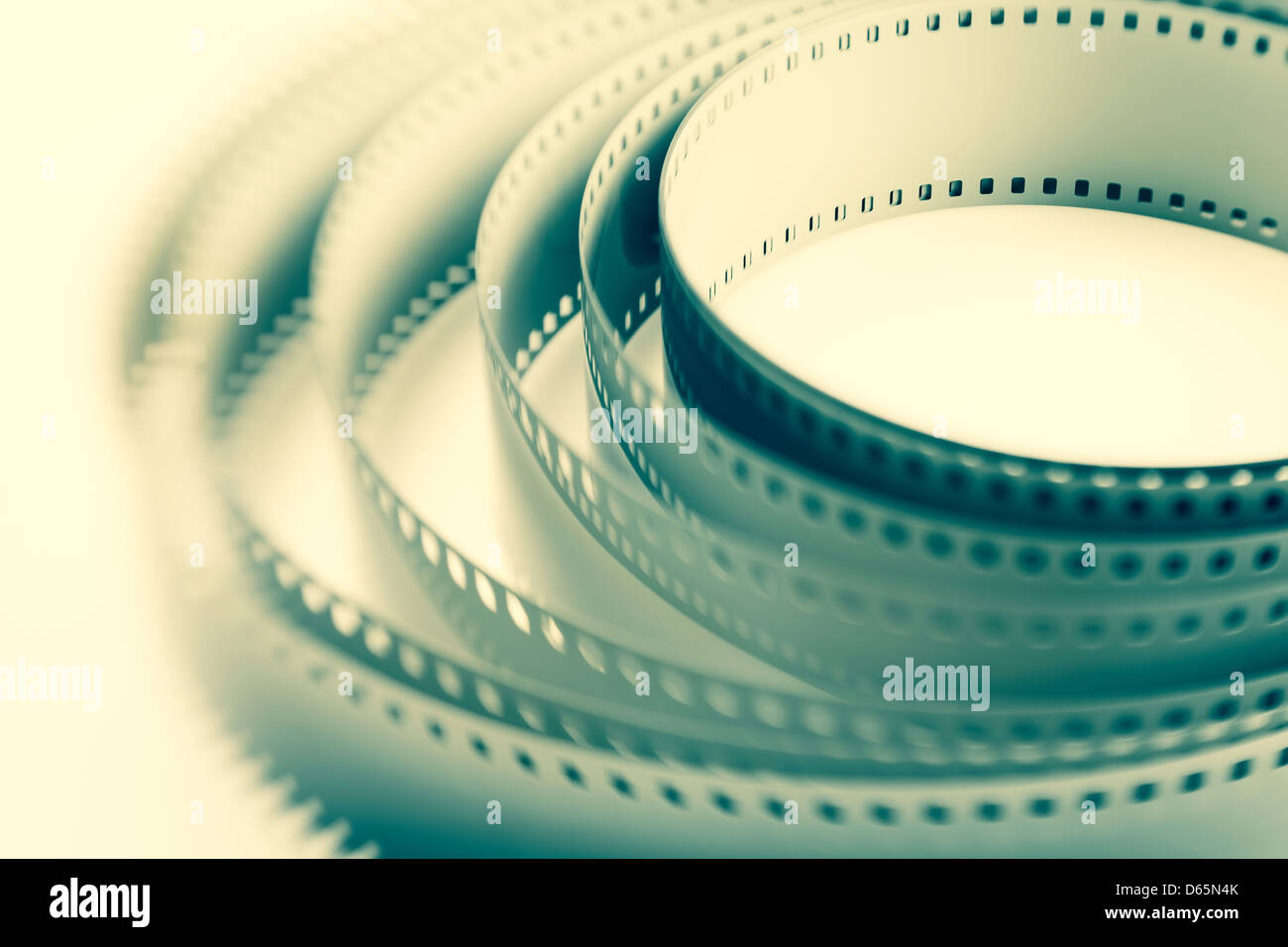 Filmstreifen Roll dynamische full-Frame closeup Stockfoto
