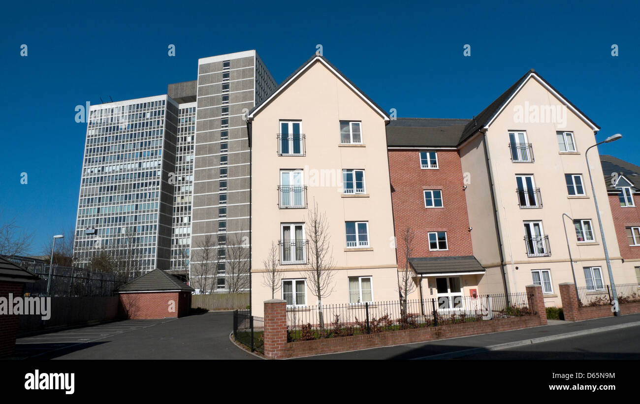 Wohnsiedlung vom Finanzamt in Llanishen, Cardiff, Wales, UK Stockfoto