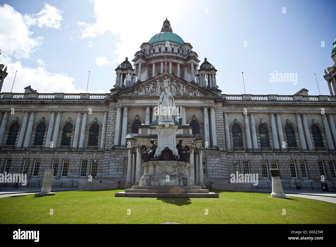 Donegall Square, der Belfast City Hall, Belfast, Grafschaft Antrim, Nordirland, Belfast City Council, städtische Gebäude Stockfoto