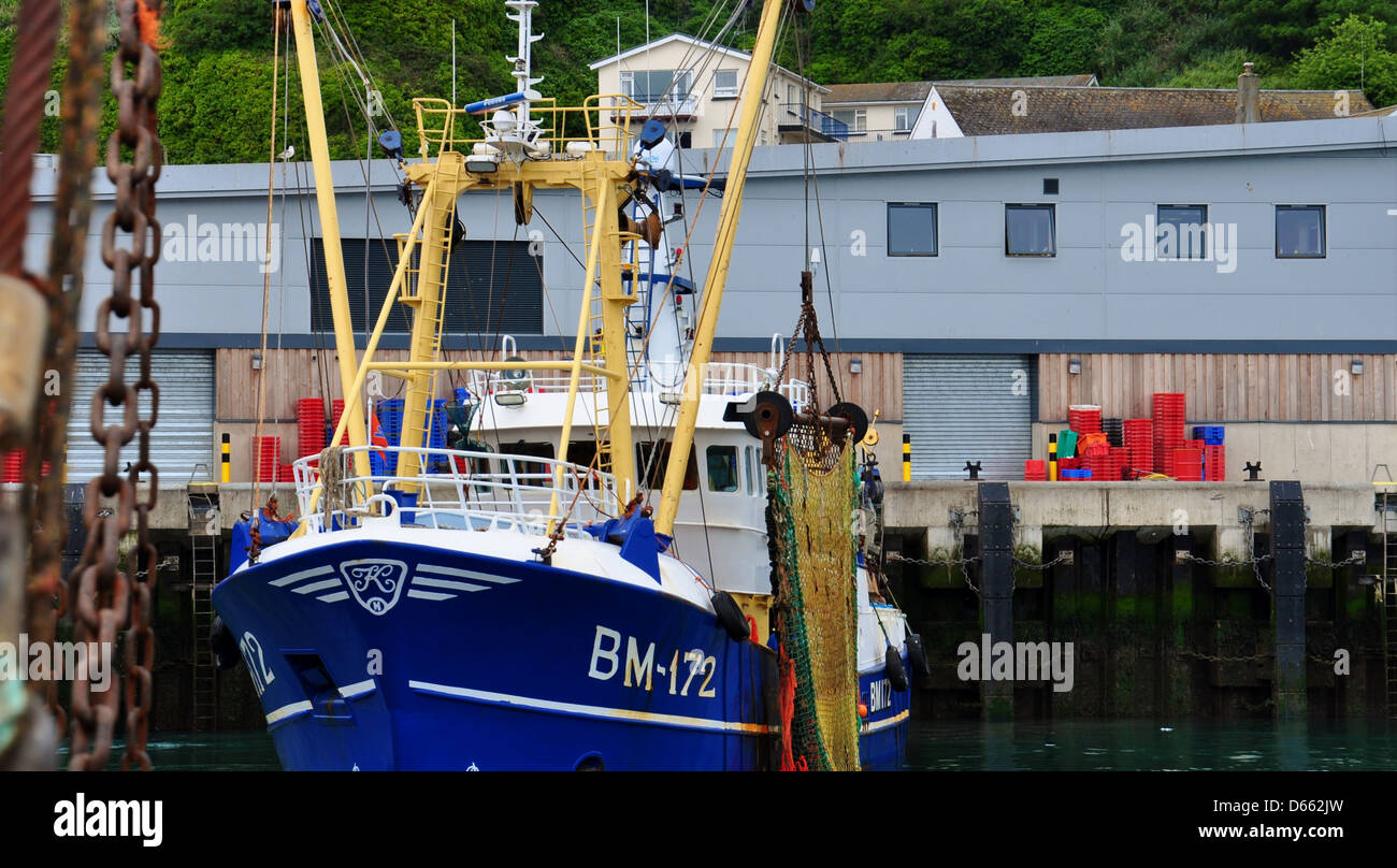 Trawler, die immer bereit zu segeln Stockfoto