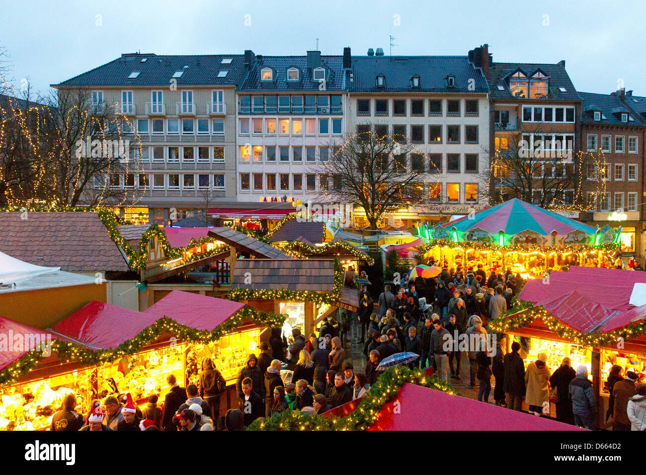 Aachen traditionelle Weihnachten Xmas Marktplatz Stockfoto