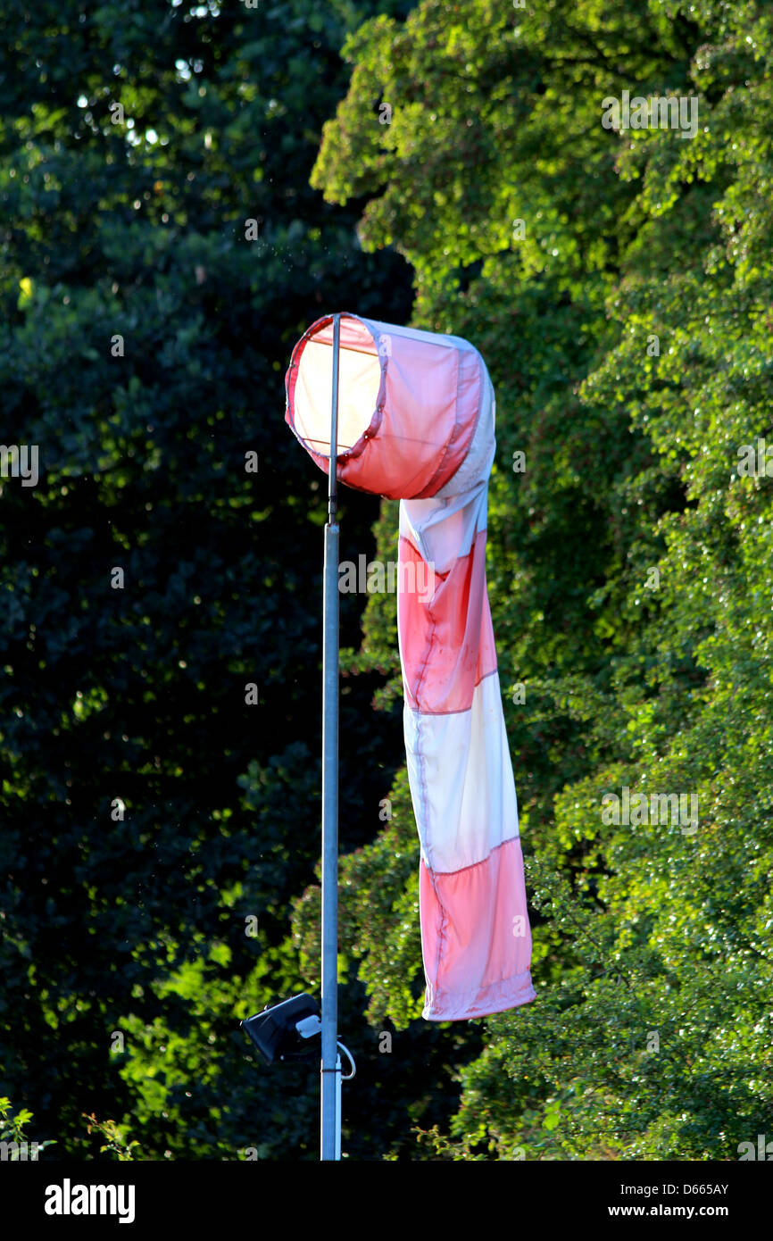 Wind-Tasche zeigt kein wind Stockfoto