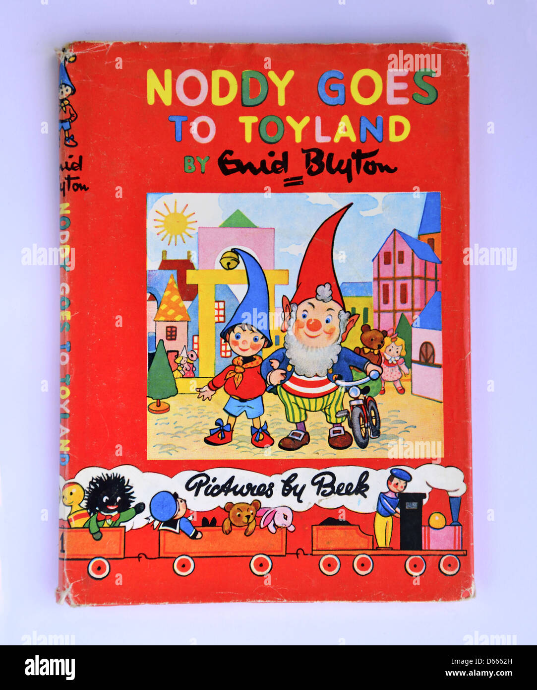 Enid Blyton "Noddy goes, Spielzeugland" Noddy Buch, Ascot, Windsor, Berkshire, England, Vereinigtes Königreich Stockfoto