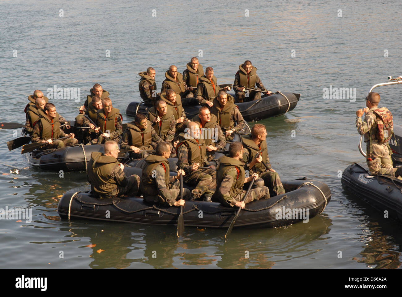 Französische Marine Commando, Collioure, Frankreich. Stockfoto