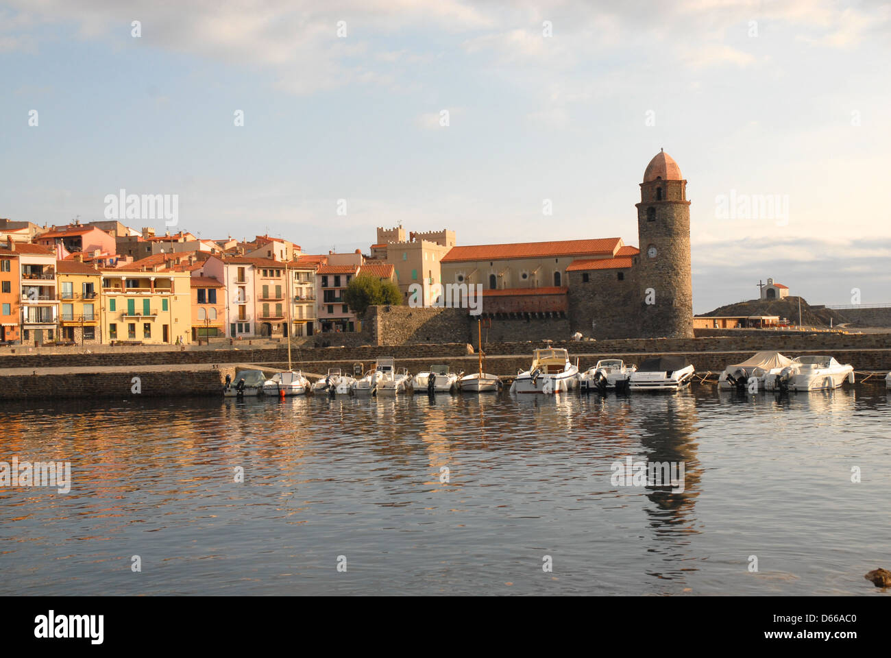 Collioure Küstenstadt in den Pyrenäen-Orientales Frankreich Stockfoto