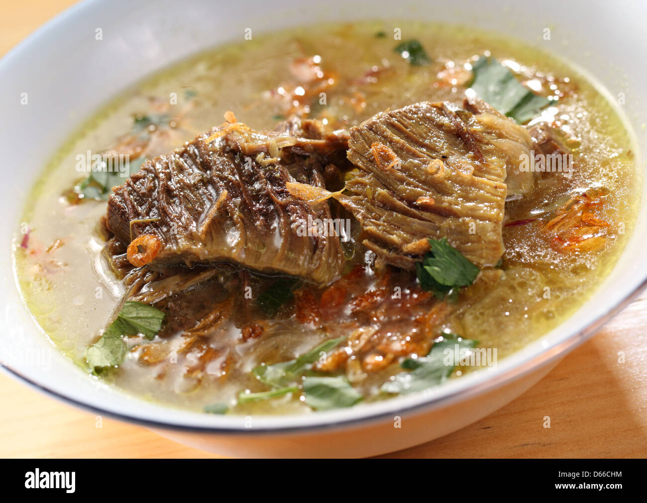 Indonesische Rindfleisch Suppe Stockfoto