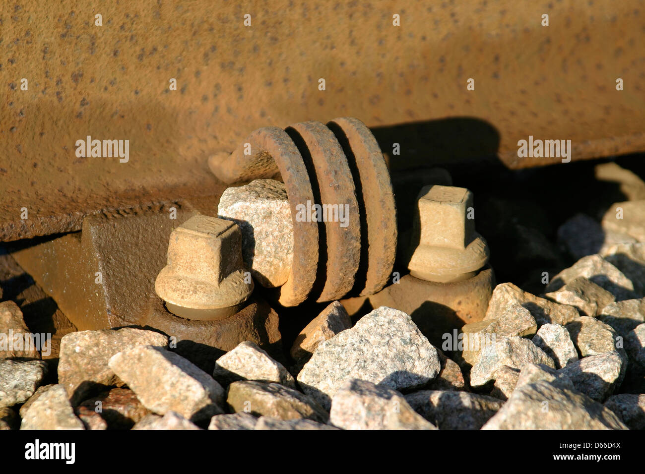 Details der Kettenbefestigung, Hauptleitung der Ostküste Stockfoto