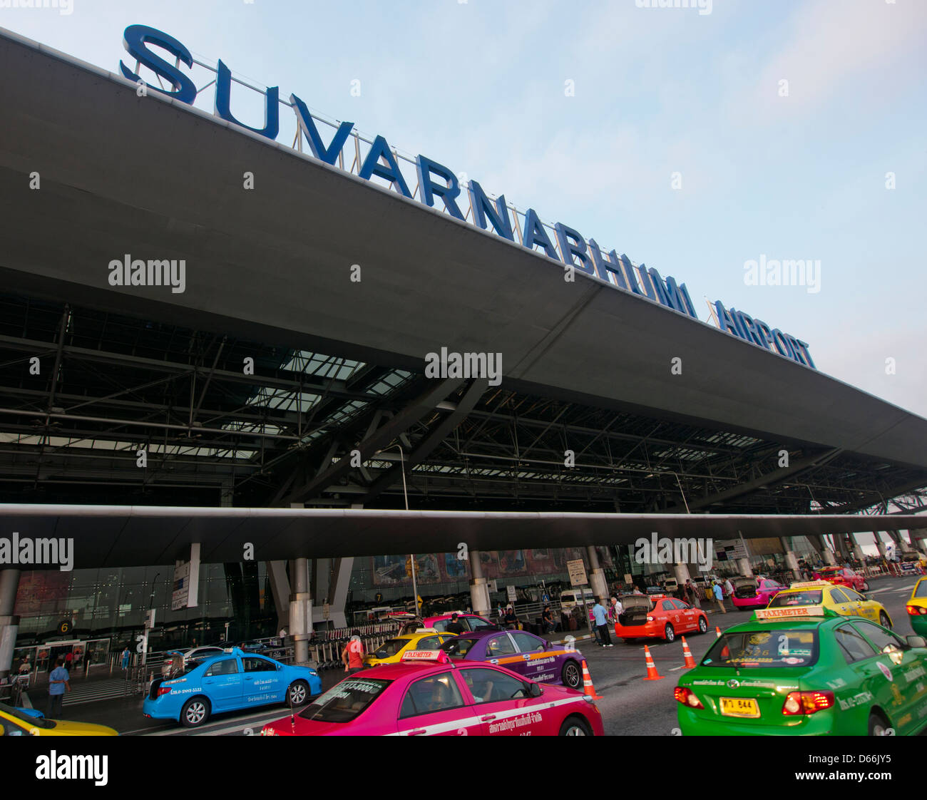 Internationalen Flughafen Suvarnabhumi in Bangkok Thailand Stockfoto