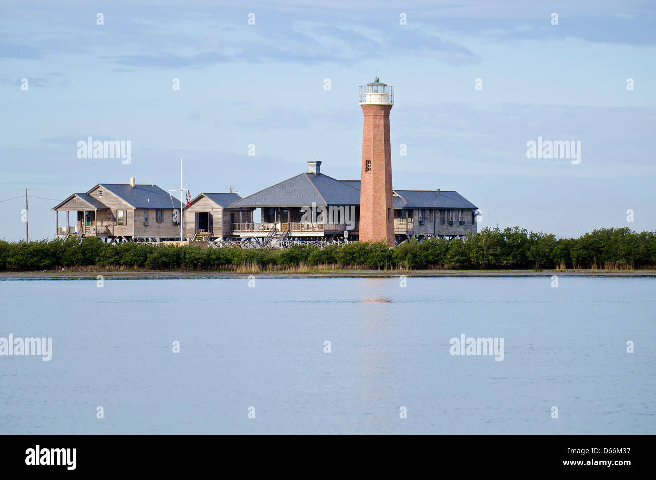 Lydia Ann Lighthouse in der Nähe von Port Aransas, Texas, USA Stockfoto