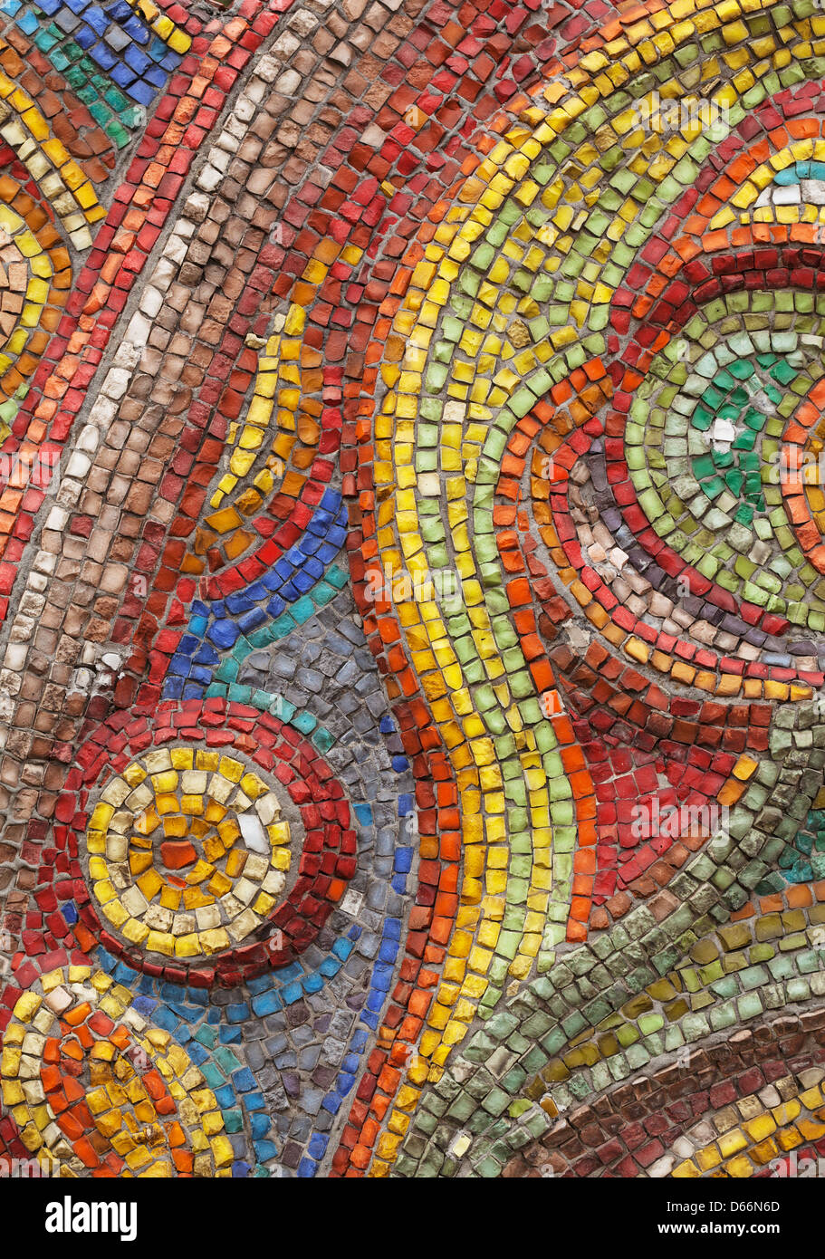 Multicolor Steinfliesen Hintergrund Stockfoto