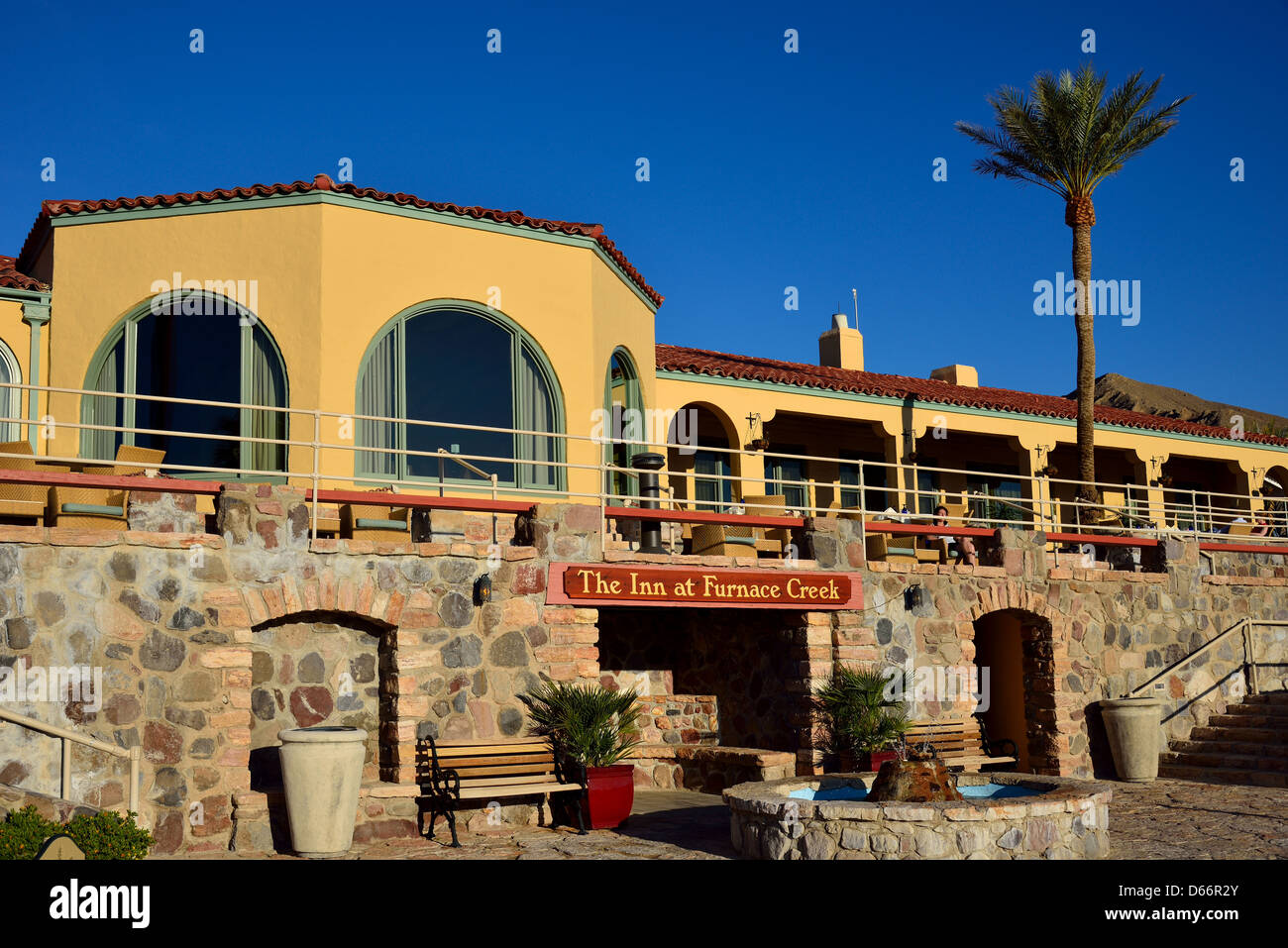 Furnace Creek Inn. Death Valley Nationalpark, Kalifornien, USA. Stockfoto
