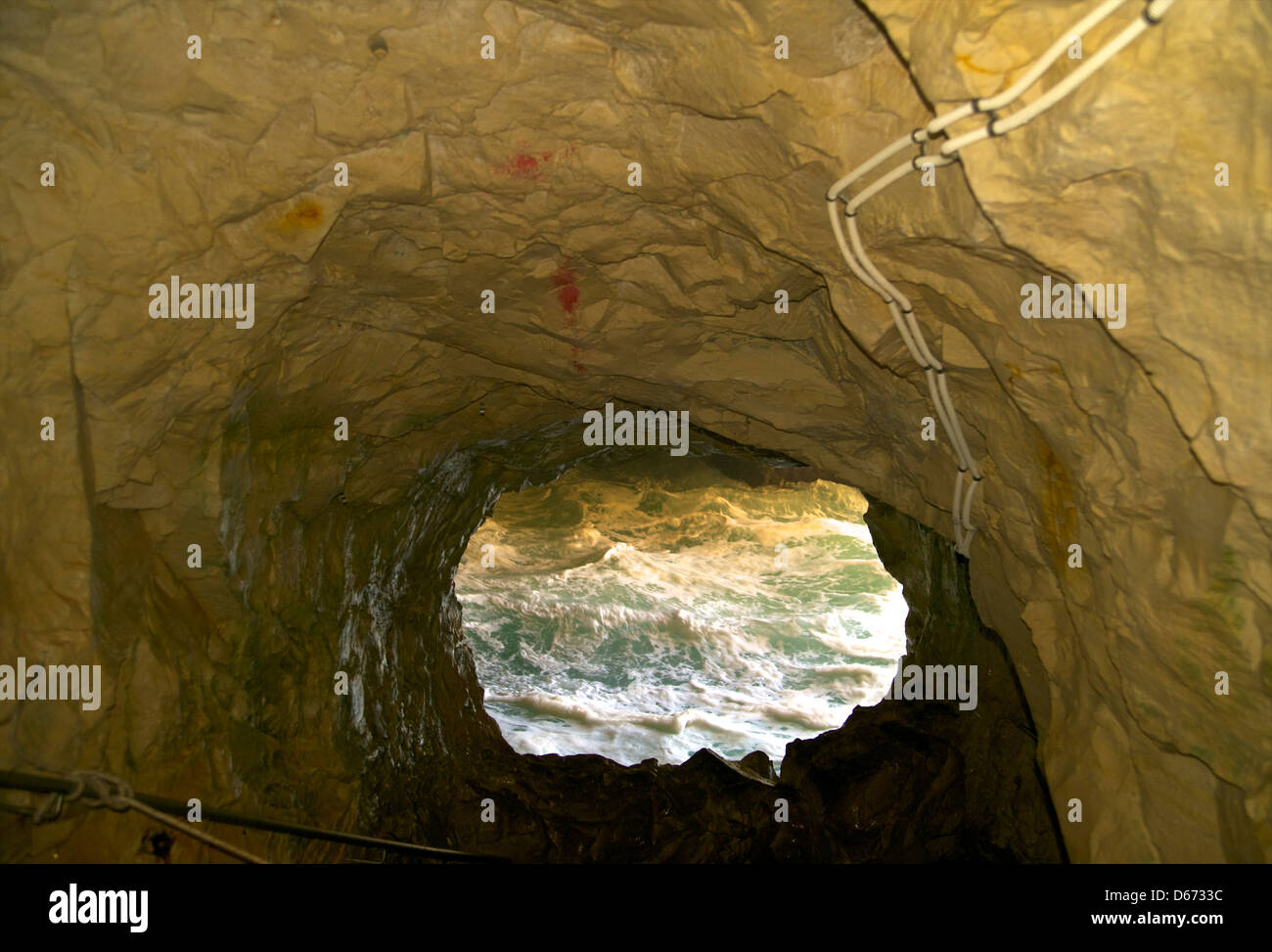 Die Rosh HaNikra Grotten, westlichen Galiläa, Israel Stockfoto