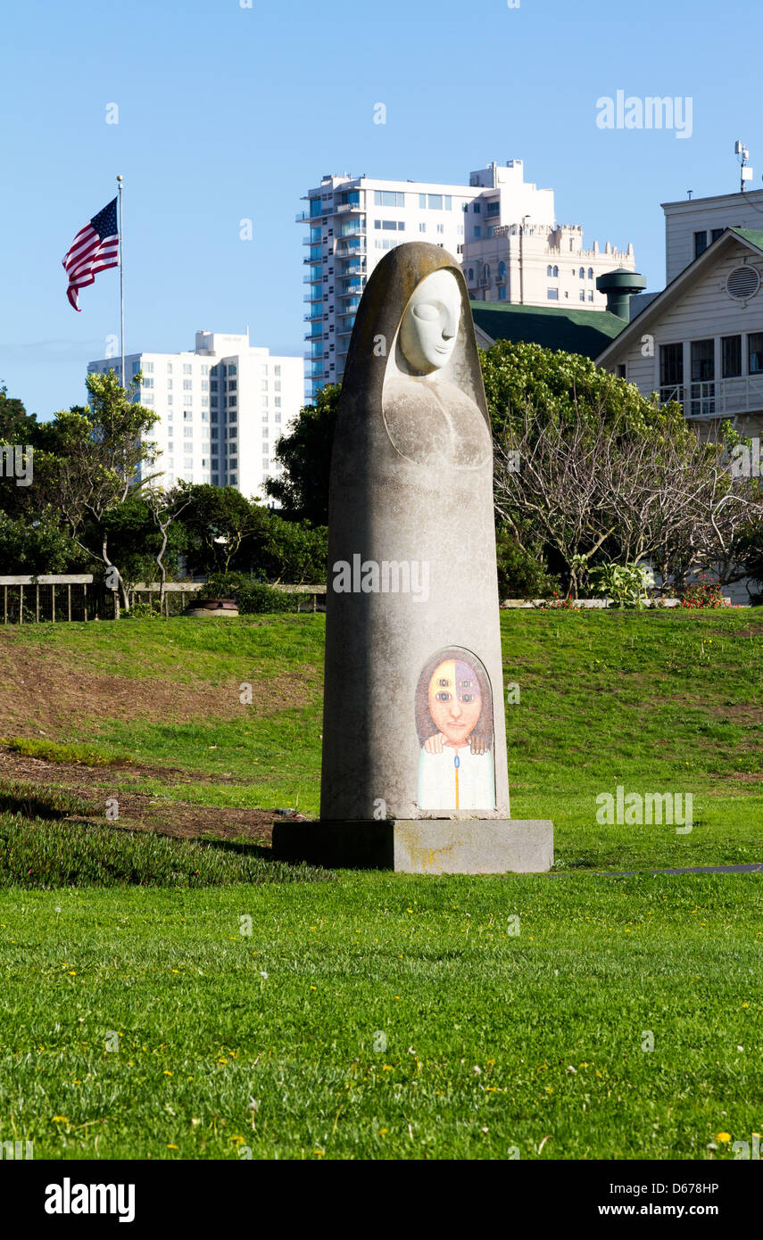 Frieden-Statue von Benny Bufano angezeigt in Fort Mason in San Francisco, Kalifornien Stockfoto