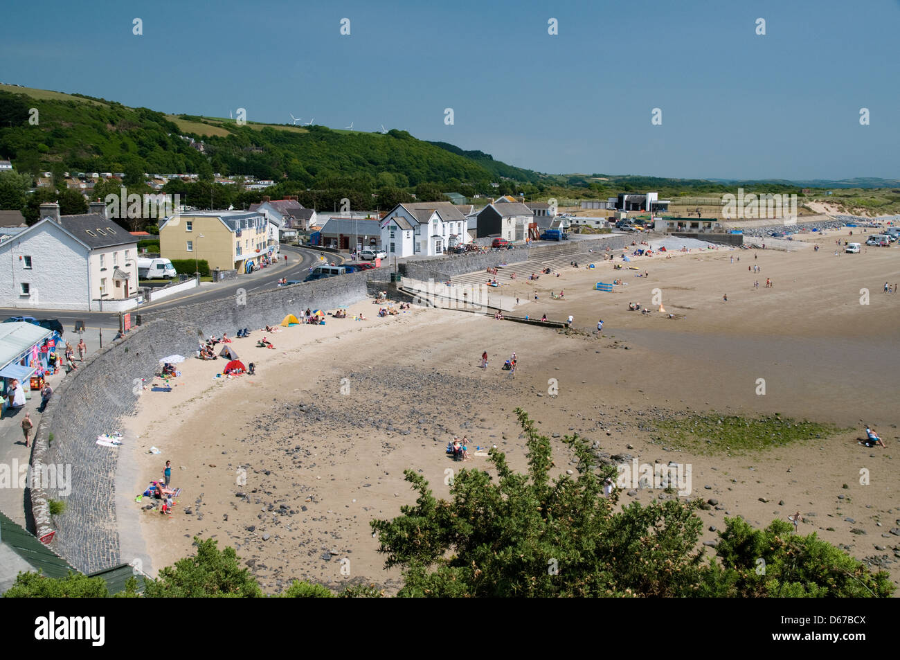 Pendine Sands. Ein Badeort in Südwales Großbritannien Stockfoto