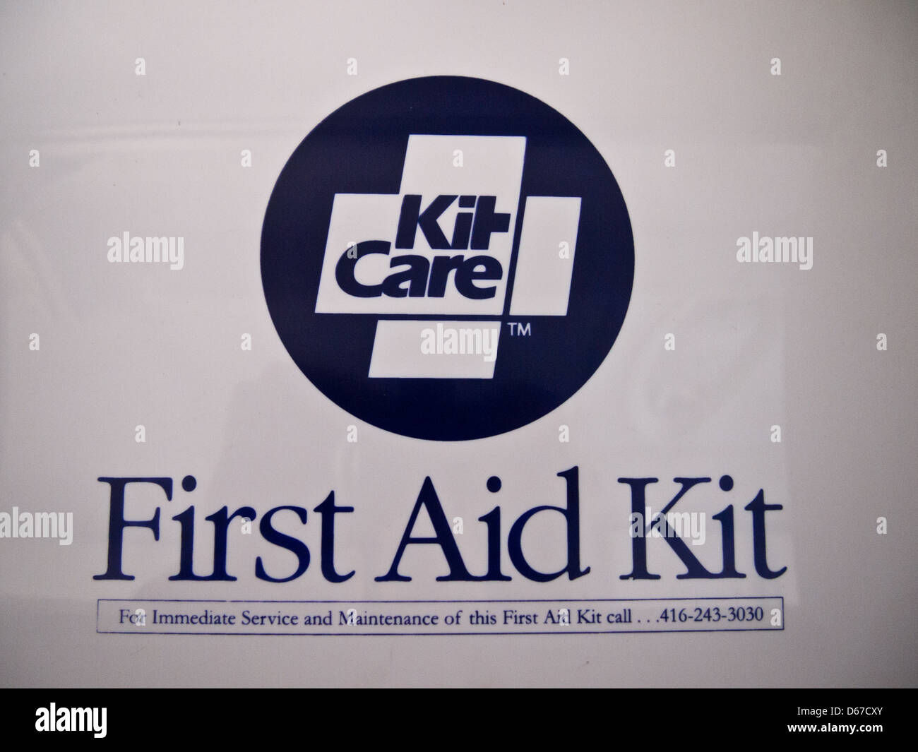 First Aid Kit box Stockfoto