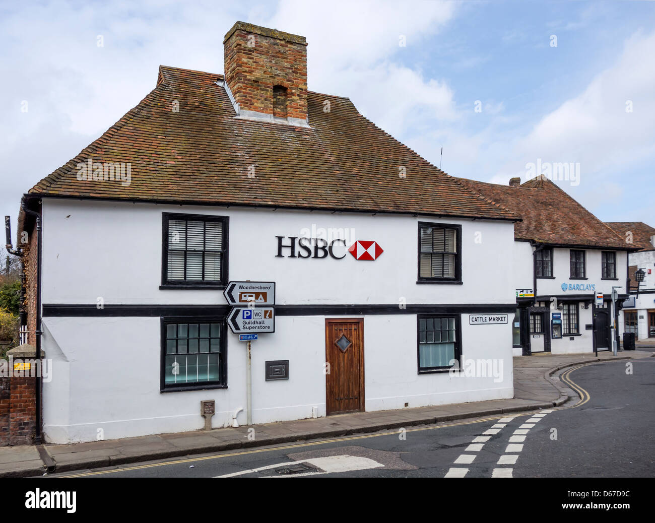 HSBC Bank Sandwich Cinque Port Kent England Stockfoto