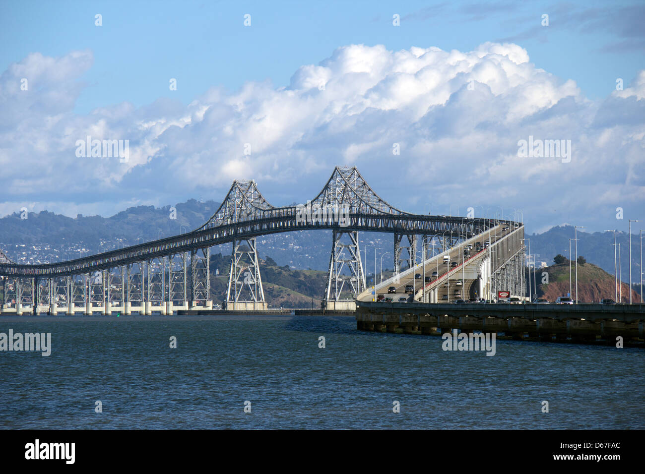 Richmond-San Rafael Bridge gesehen von San Rafael, San Rafael, Kalifornien, USA, Nordamerika Stockfoto