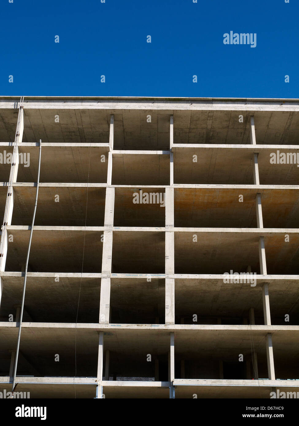 Verlassene Baustelle in Manchester UK Stockfoto