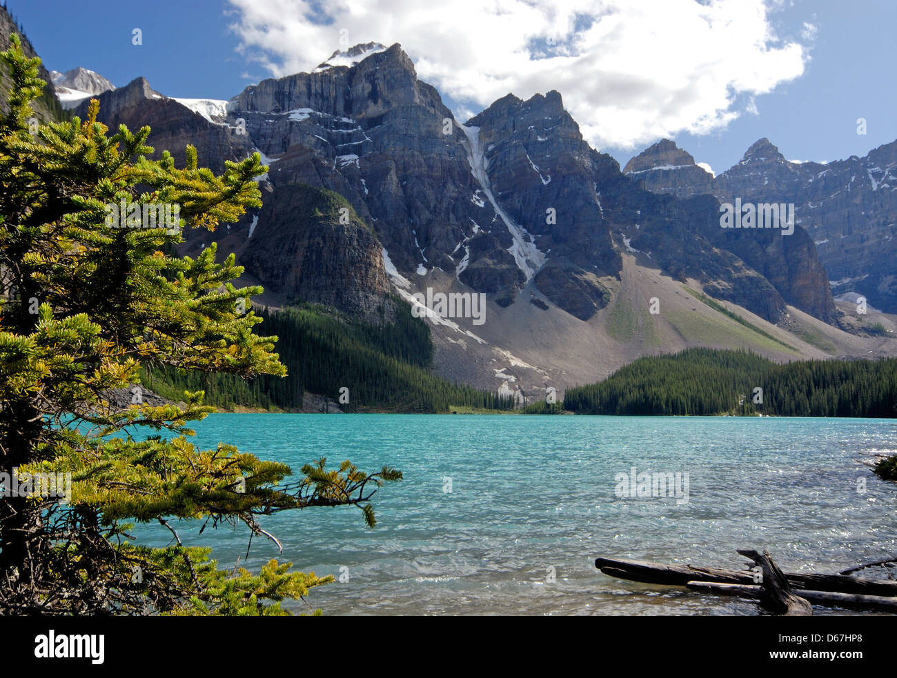 Moraine Lake, Kanada, Alberta Stockfoto
