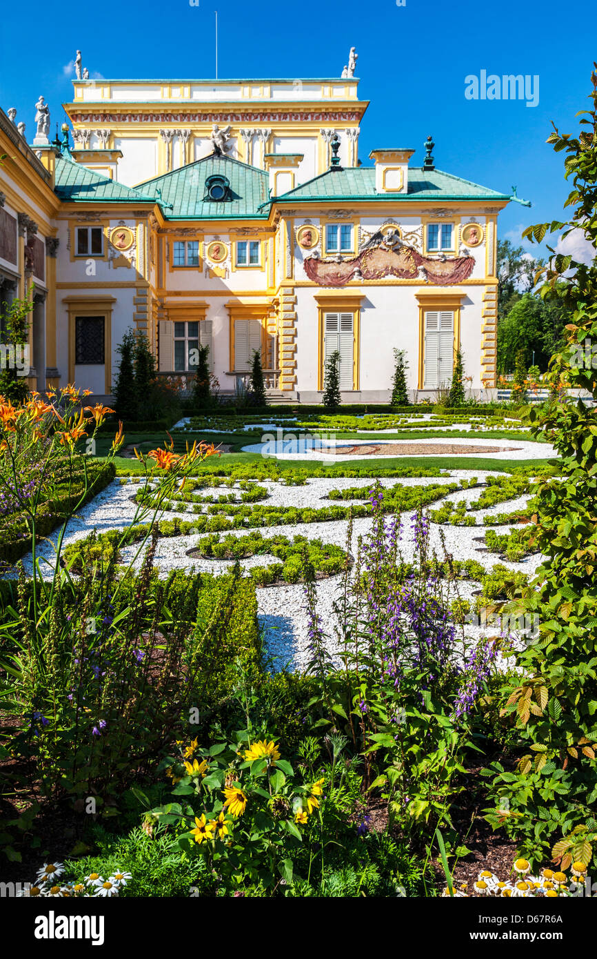 Eine Ecke des 17. Jahrhunderts Wilanów königlichen Palast in Warschau, Polen. Stockfoto