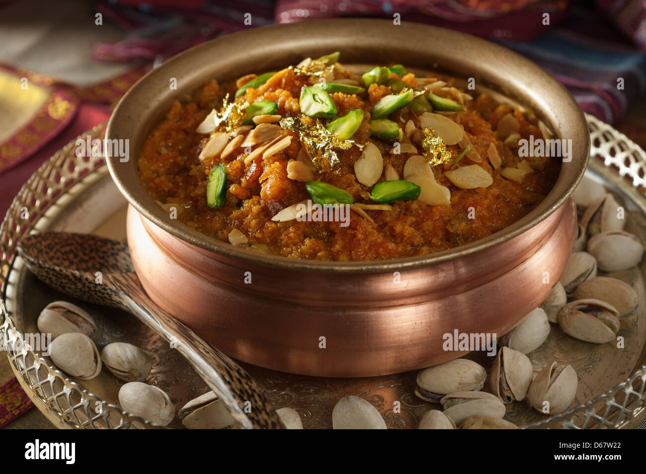 Gacar Halwa Karotte Halwa traditionelles indisches dessert Stockfoto